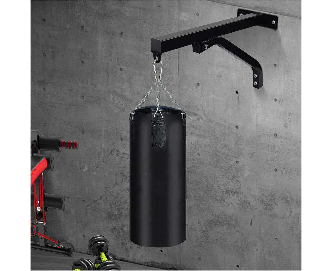 Heavy Duty Steel Boxing Punch Bag Holder Wall Mount Bracket Hanging Stand