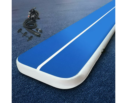 6M Air Track Gymnastics Tumbling Exercise Yoga Mat W/ Pump Inflatable