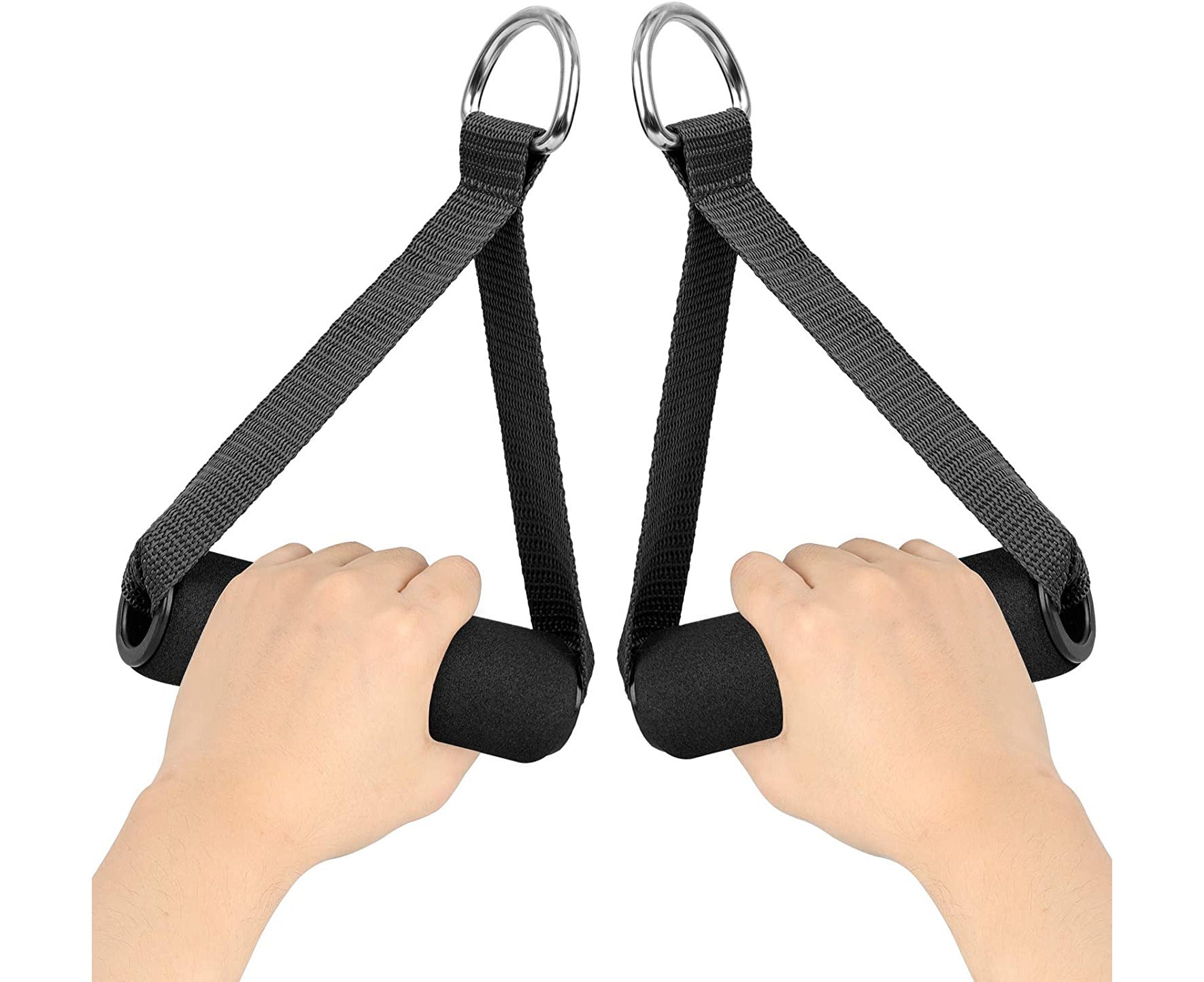 4Pcs Grip - Black Grip 14Pcs Pull Handles Resistance Bands Foam Handle Replacement Fitness Equipment for Yoga