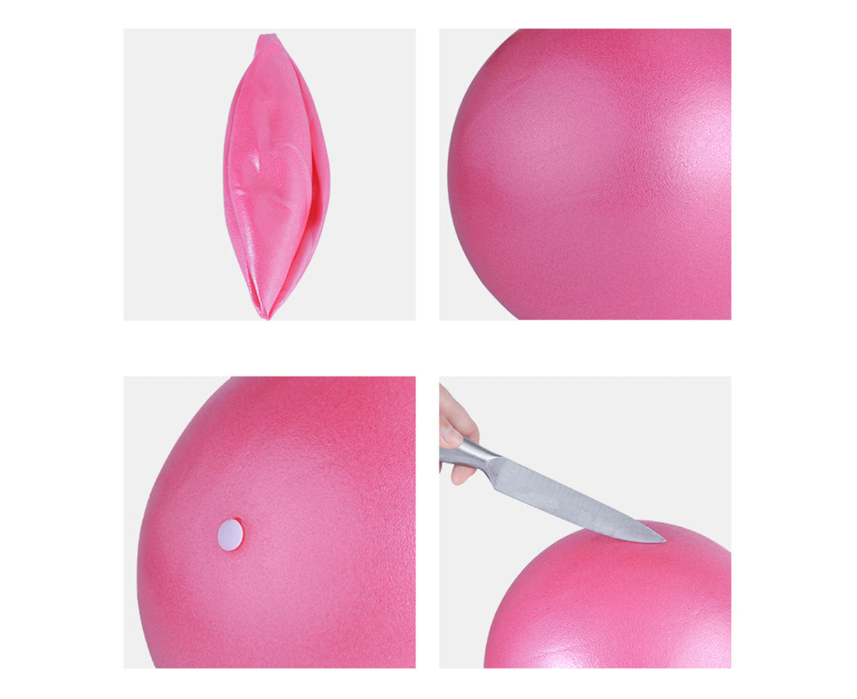 Explosion-Proof Thickening Fitness Mini Yoga Ball Pilates Fitball for Kids Women - Pink