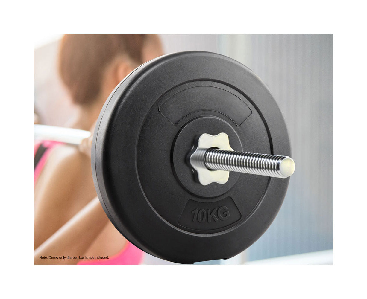 Weight Plates Standard 2X 10Kg Barbell Plate Weight Lifting