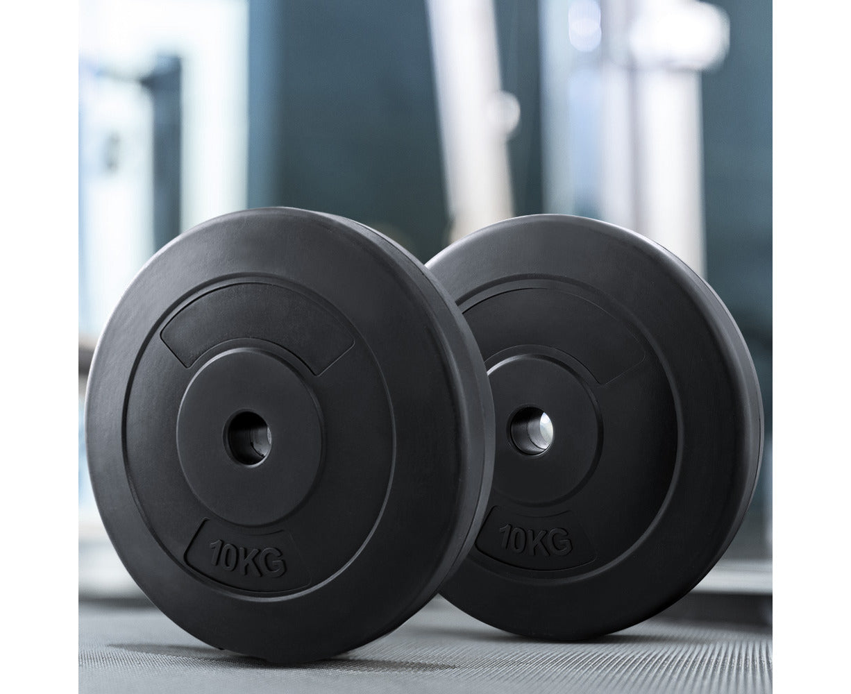 Weight Plates Standard 2X 10Kg Barbell Plate Weight Lifting