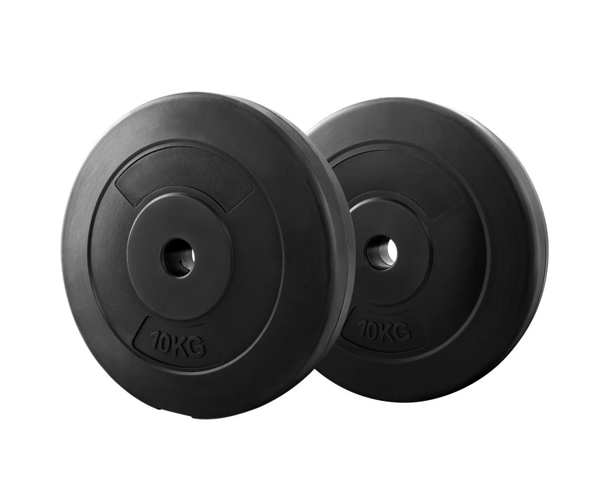 Weight Plates Standard 2X 10Kg Barbell Plate Weight Lifting