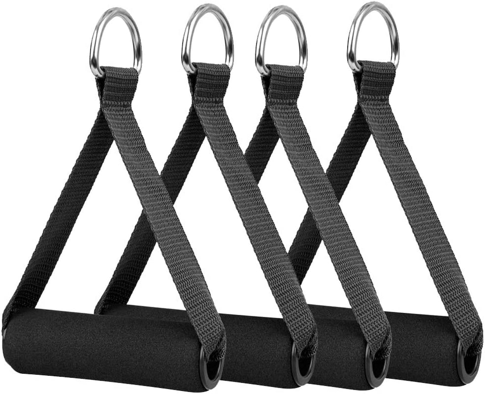 4Pcs Grip - Black Grip 14Pcs Pull Handles Resistance Bands Foam Handle Replacement Fitness Equipment for Yoga